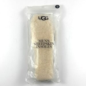 New UGG Sheepskin Insoles Mens Size 9 Natural Replacement Shearling  Luxury
